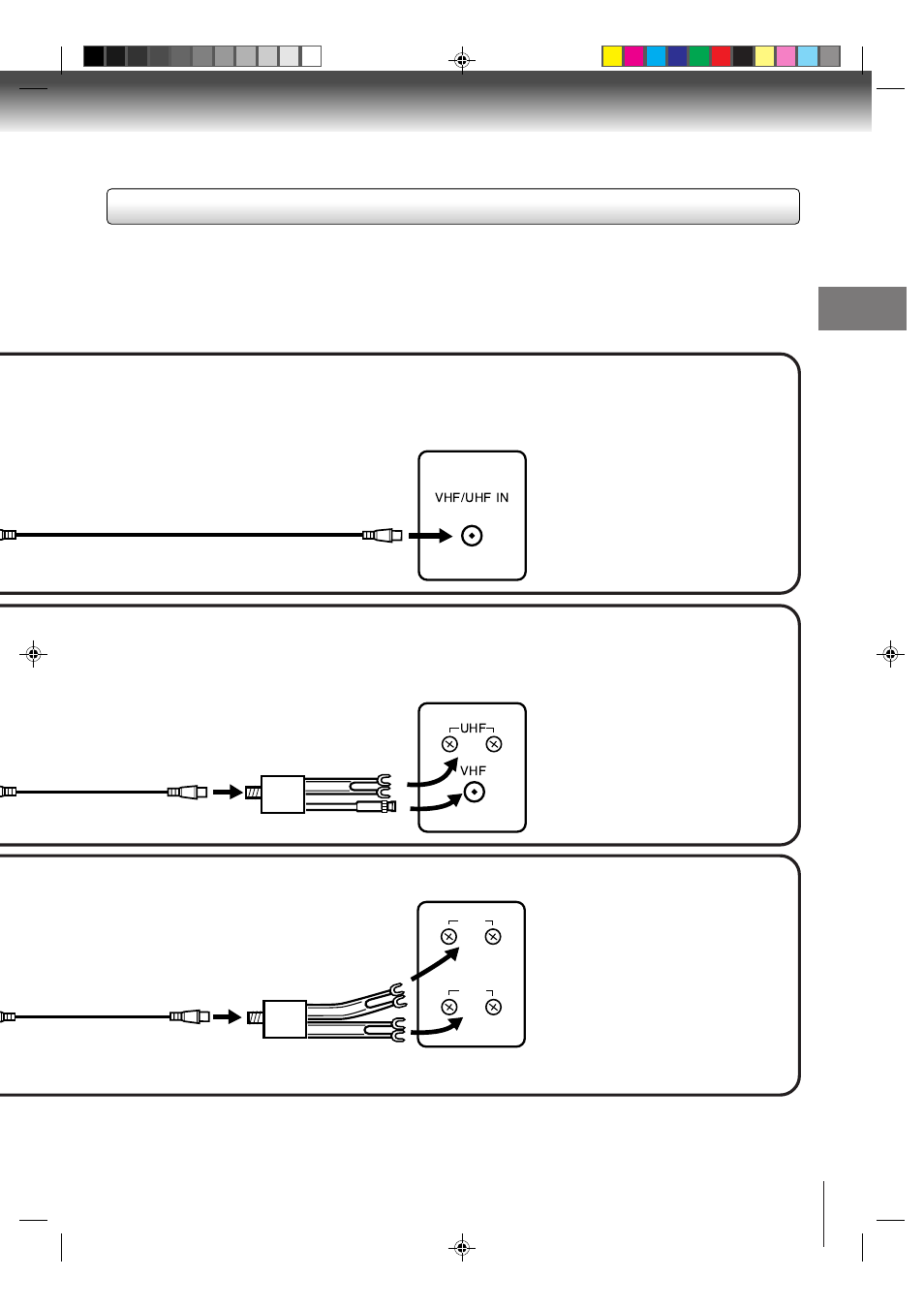 Dvd/vcr to tv connection | Toshiba SD-V291 User Manual | Page 15 / 72