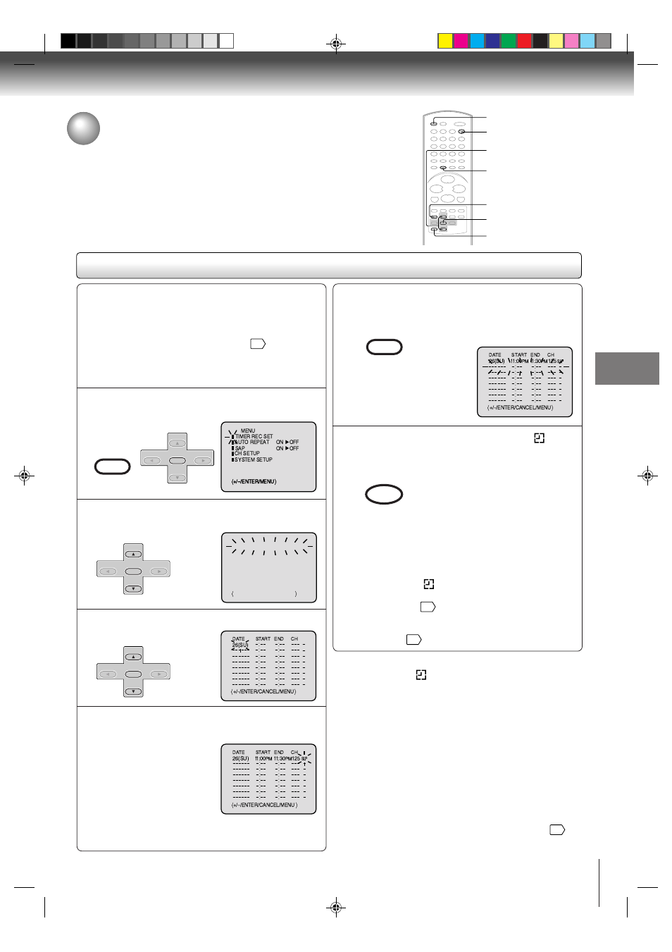 Timer recording, Recording (vcr) | Toshiba SD-V291 User Manual | Page 37 / 72