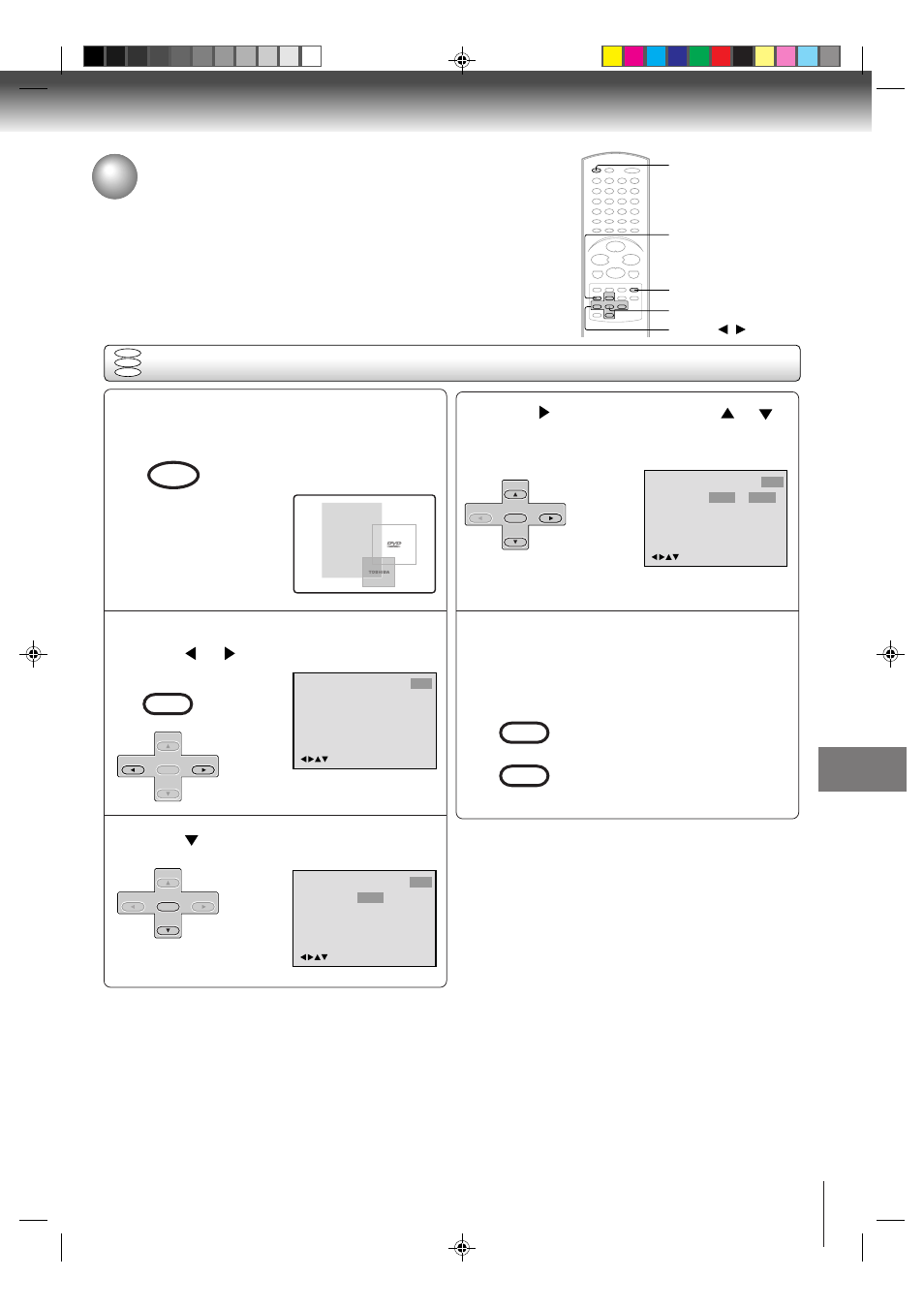 Setting setup language | Toshiba SD-V291 User Manual | Page 63 / 72