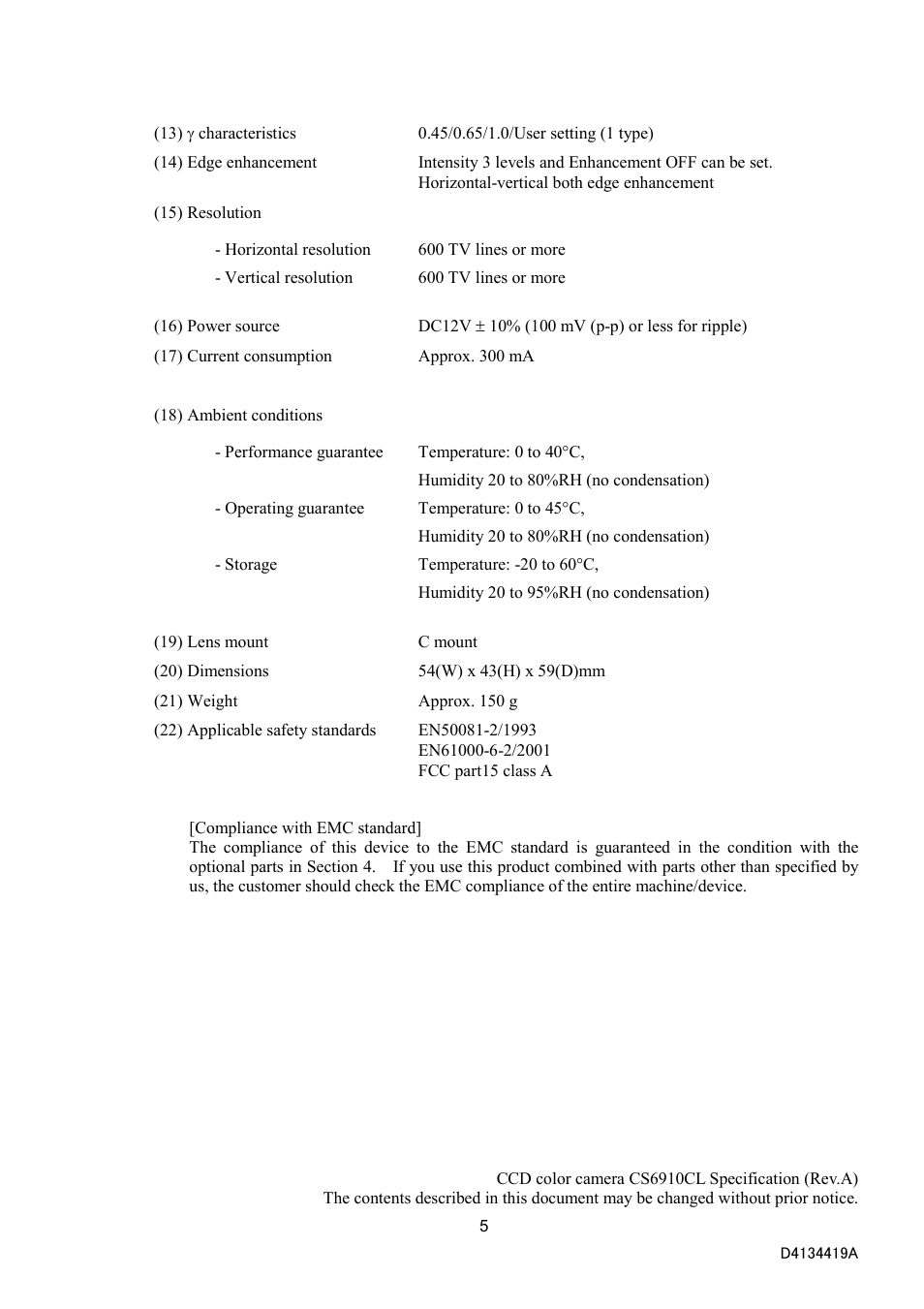 Toshiba CS6910CL User Manual | Page 7 / 24