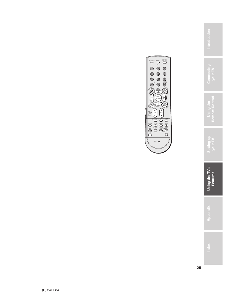 E ) 34hf84 | Toshiba 34HF84 User Manual | Page 25 / 60