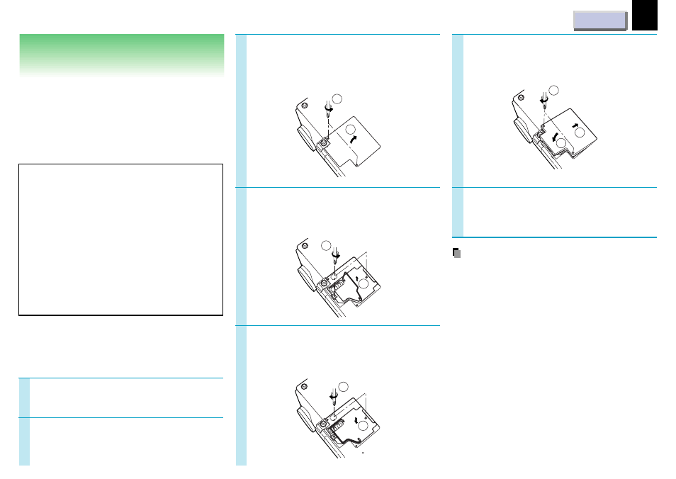 Lamp replacement | Toshiba TLP 451 User Manual | Page 42 / 54