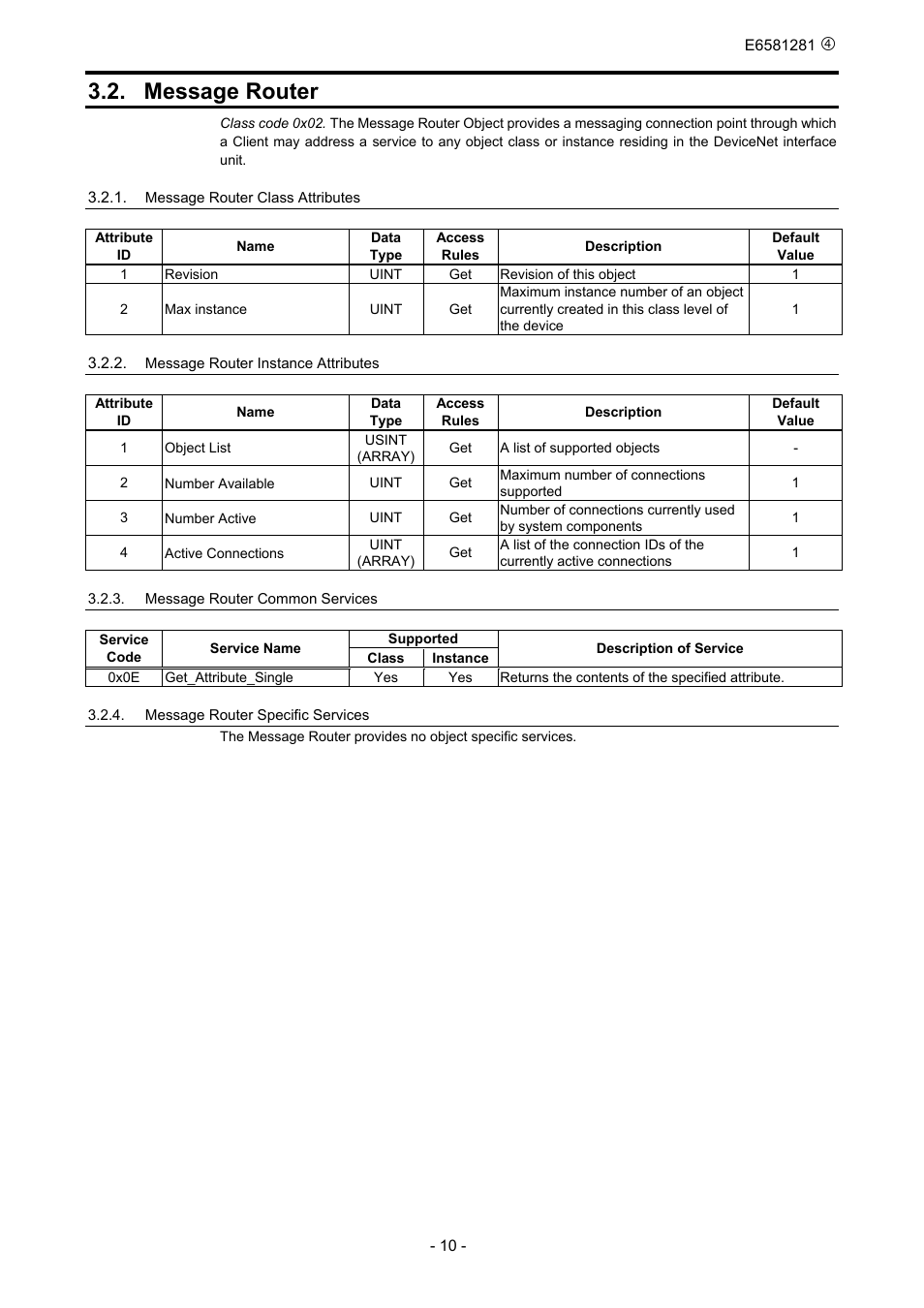 Message router | Toshiba DeviceNet Option DEV002Z-1 User Manual | Page 11 / 37