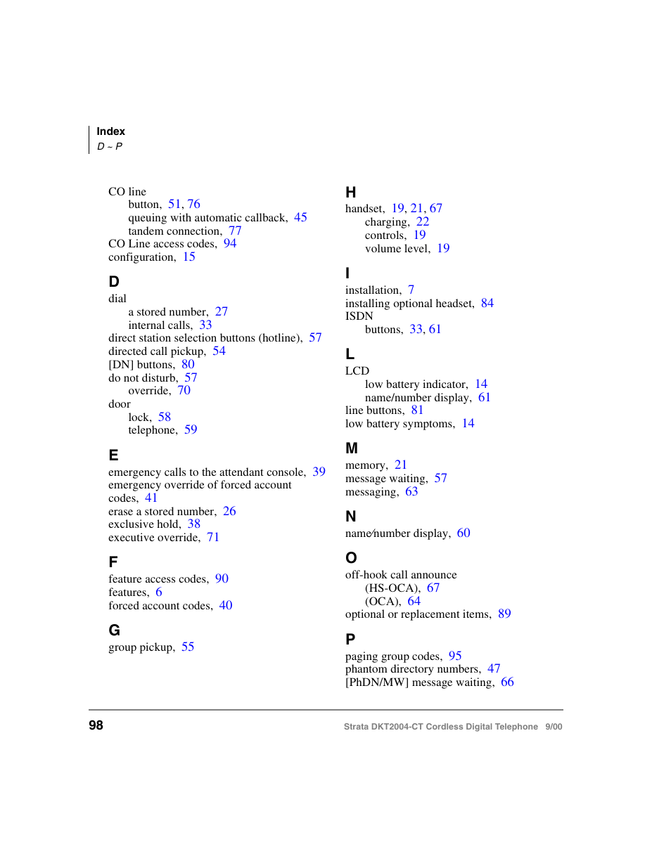 Toshiba DKT2004-CT User Manual | Page 110 / 111