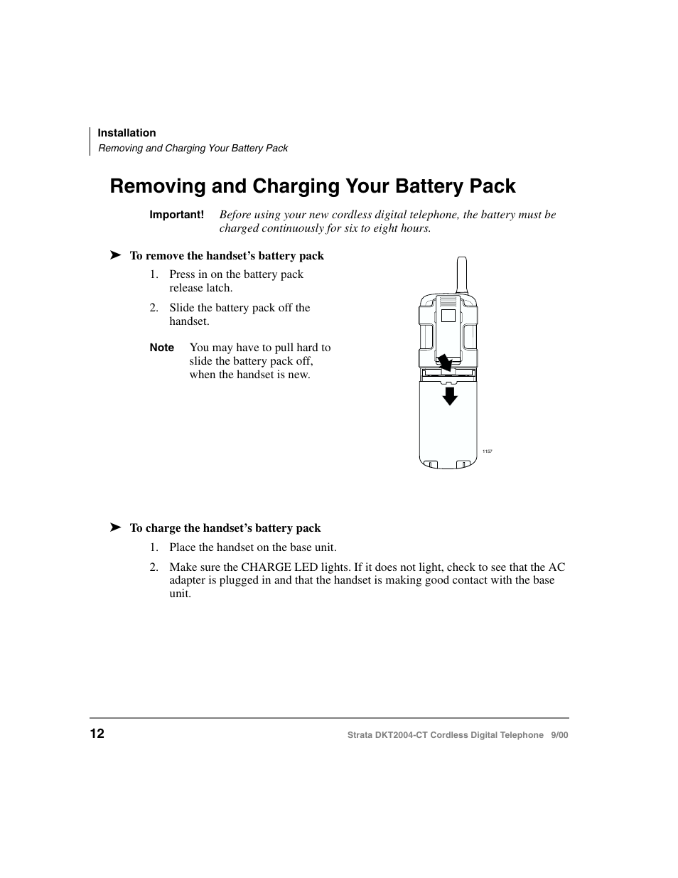 Removing and charging your battery pack | Toshiba DKT2004-CT User Manual | Page 24 / 111