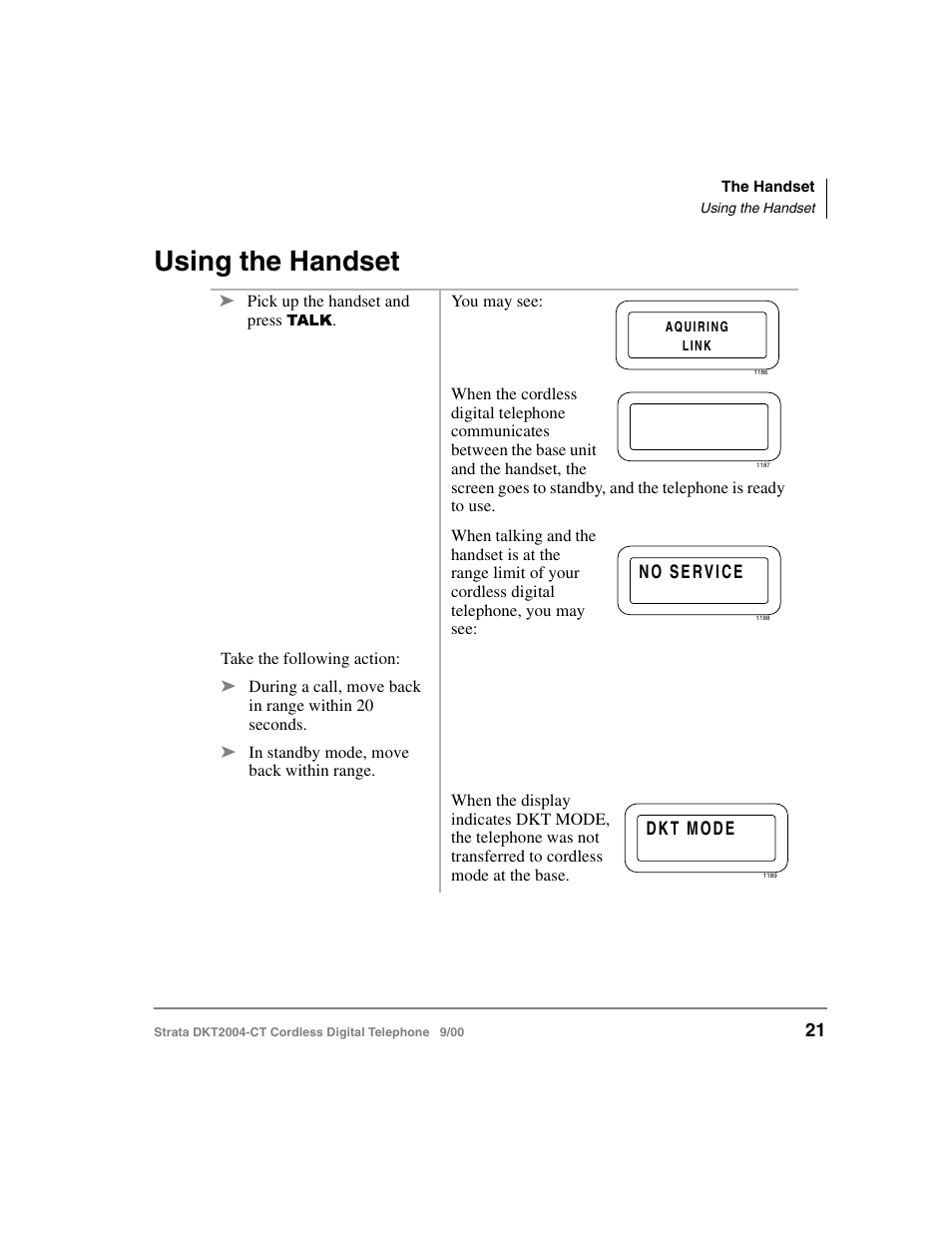 Using the handset | Toshiba DKT2004-CT User Manual | Page 33 / 111