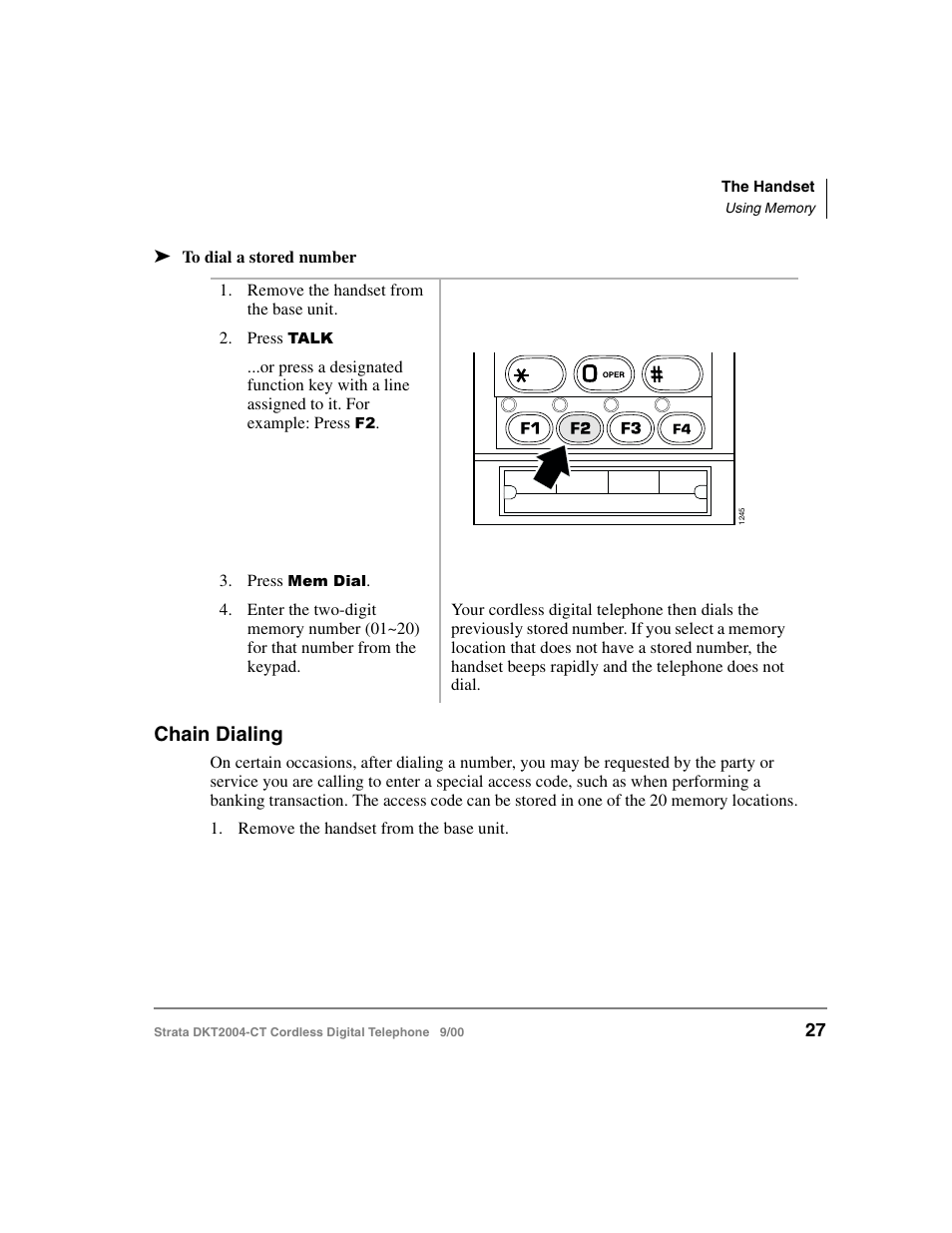 Chain dialing | Toshiba DKT2004-CT User Manual | Page 39 / 111