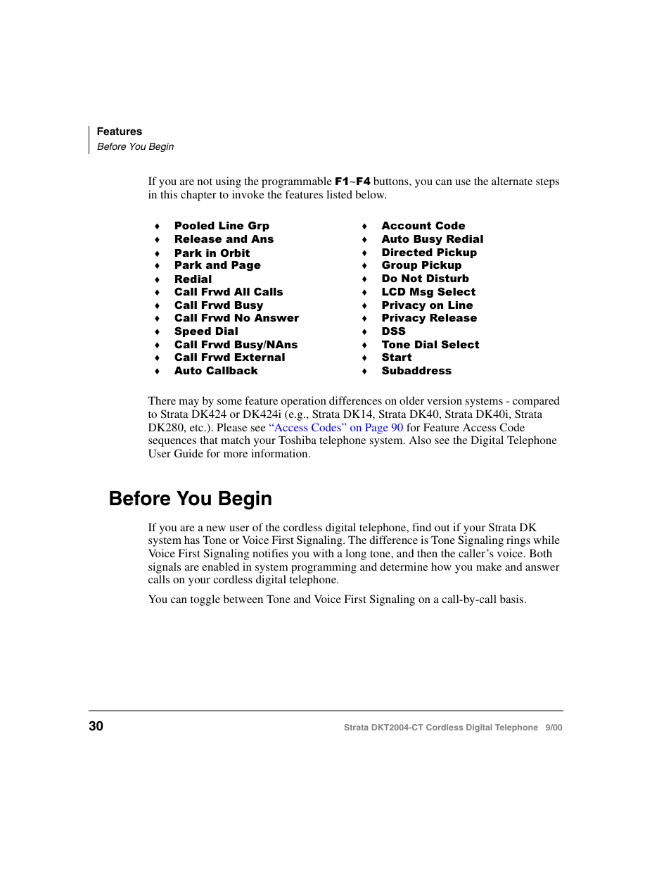 Before you begin | Toshiba DKT2004-CT User Manual | Page 42 / 111