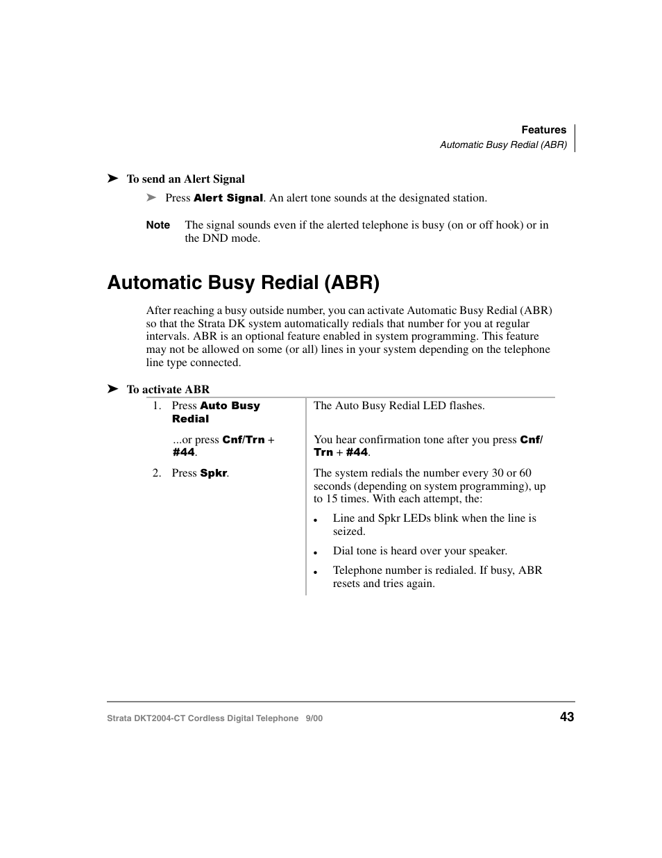 Automatic busy redial (abr) | Toshiba DKT2004-CT User Manual | Page 55 / 111