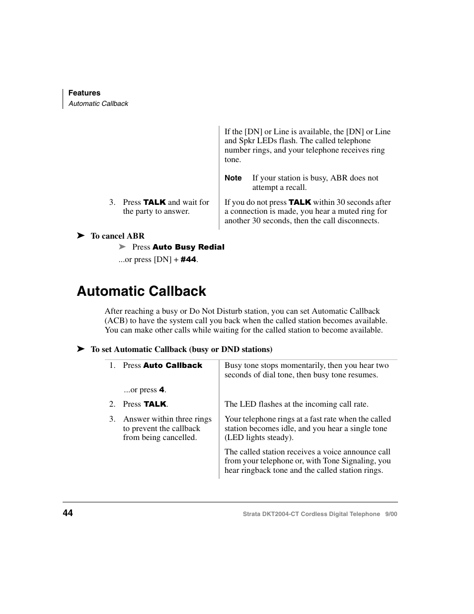 Automatic callback | Toshiba DKT2004-CT User Manual | Page 56 / 111