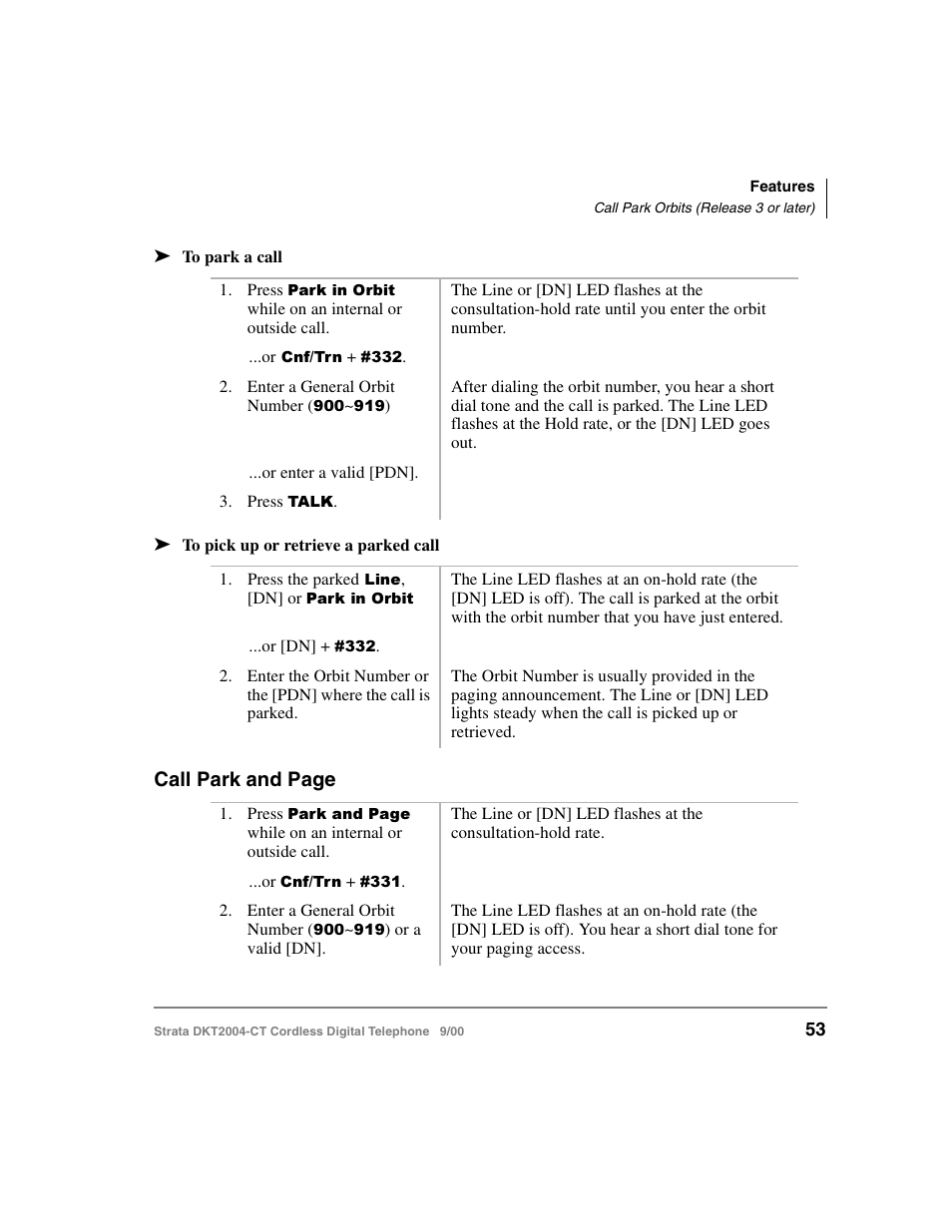 Call park and page | Toshiba DKT2004-CT User Manual | Page 65 / 111