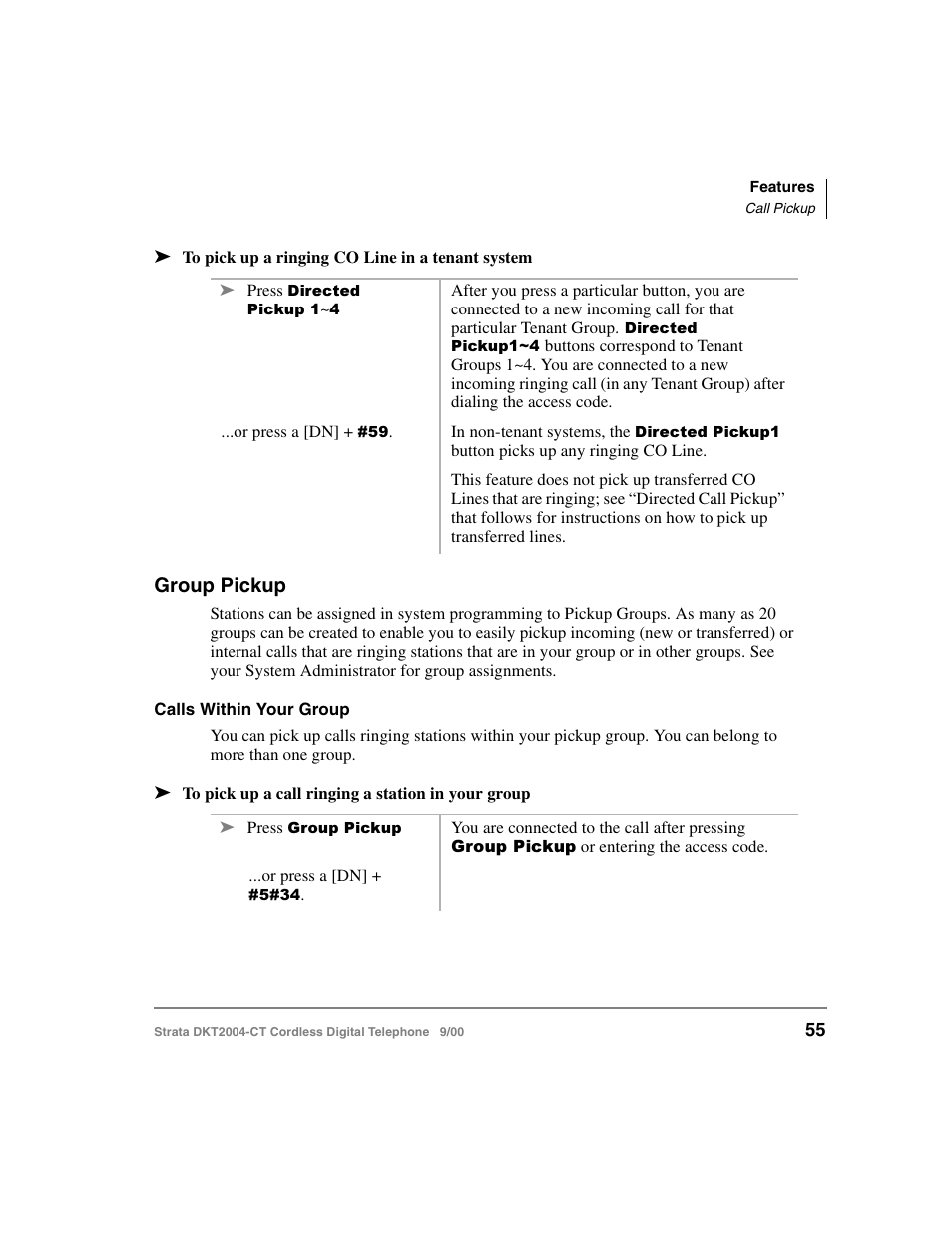 Group pickup | Toshiba DKT2004-CT User Manual | Page 67 / 111