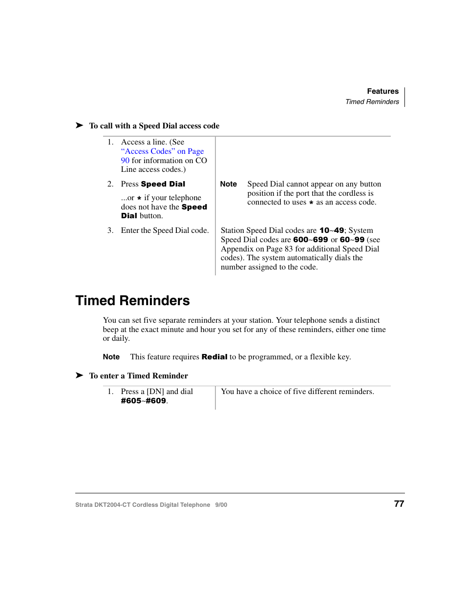 Timed reminders | Toshiba DKT2004-CT User Manual | Page 89 / 111