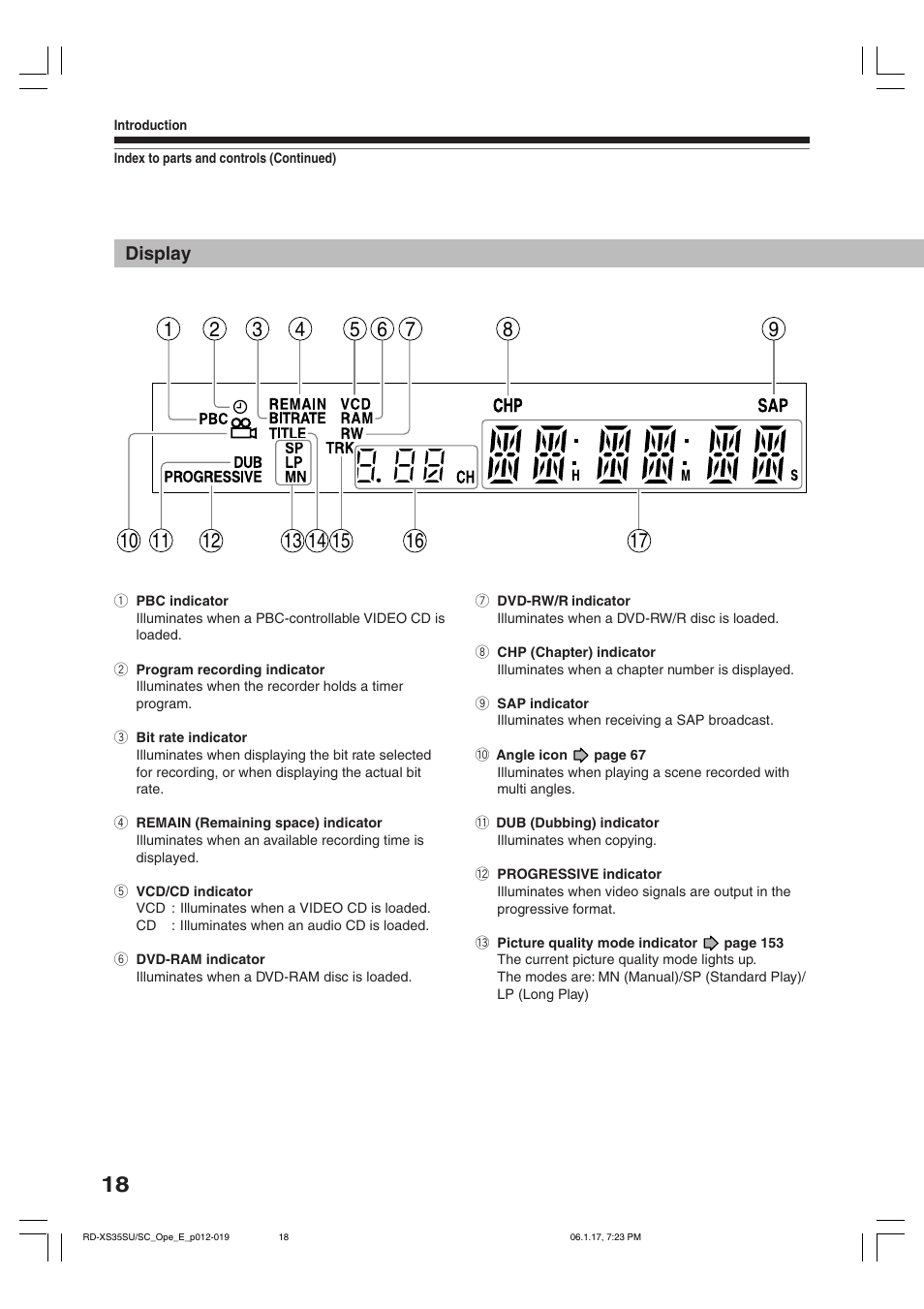 Toshiba HDD/DVD Video Recorder RD-XS35SU User Manual | Page 18 / 225
