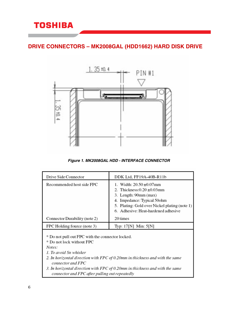 Toshiba MK2008GAL User Manual | Page 8 / 9