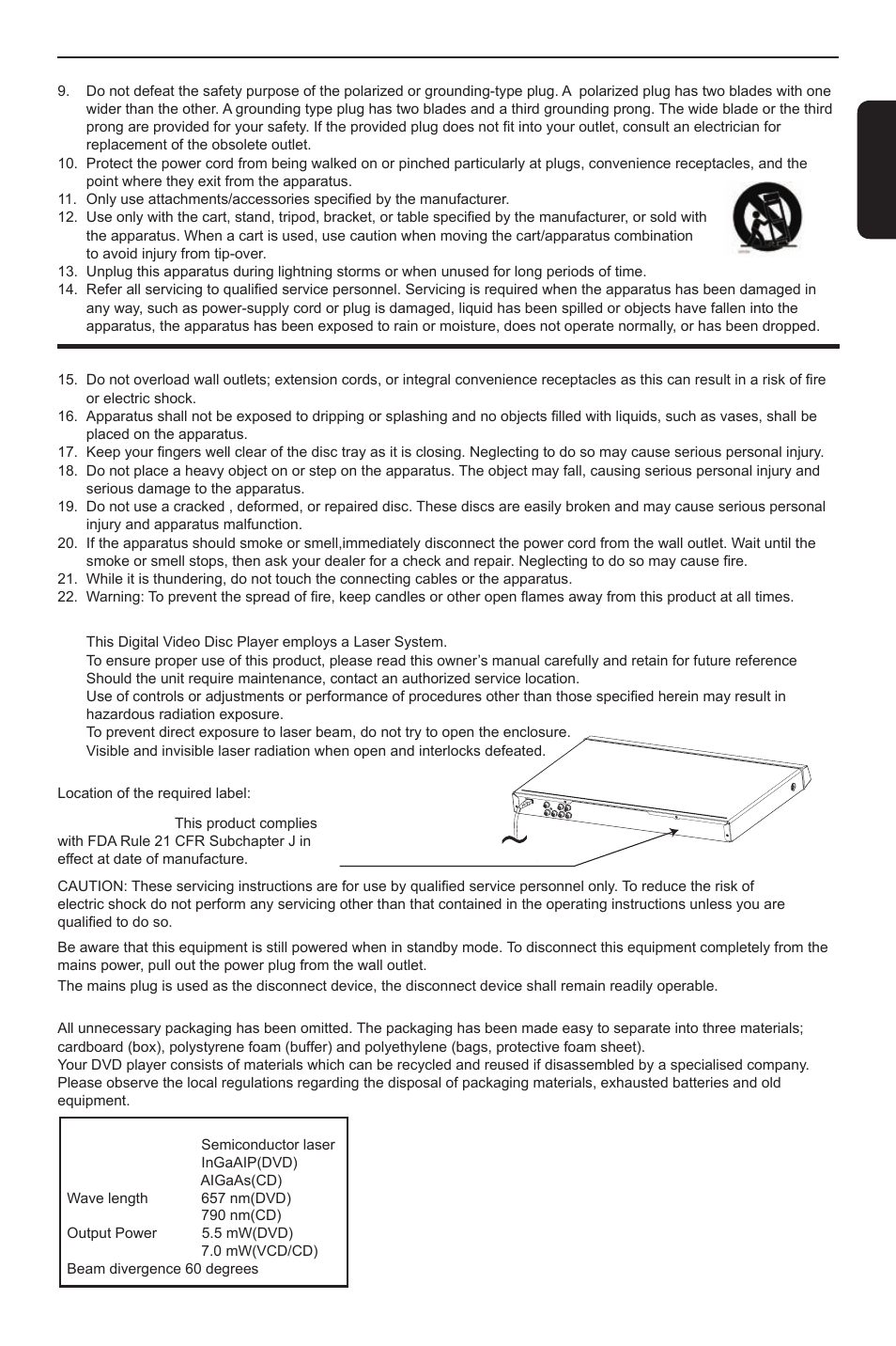 Introduction, En g li s h | Toshiba DVD player SD3300KU User Manual | Page 3 / 28