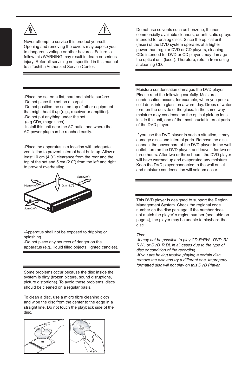 Introduction, En g li s h | Toshiba DVD player SD3300KU User Manual | Page 4 / 28