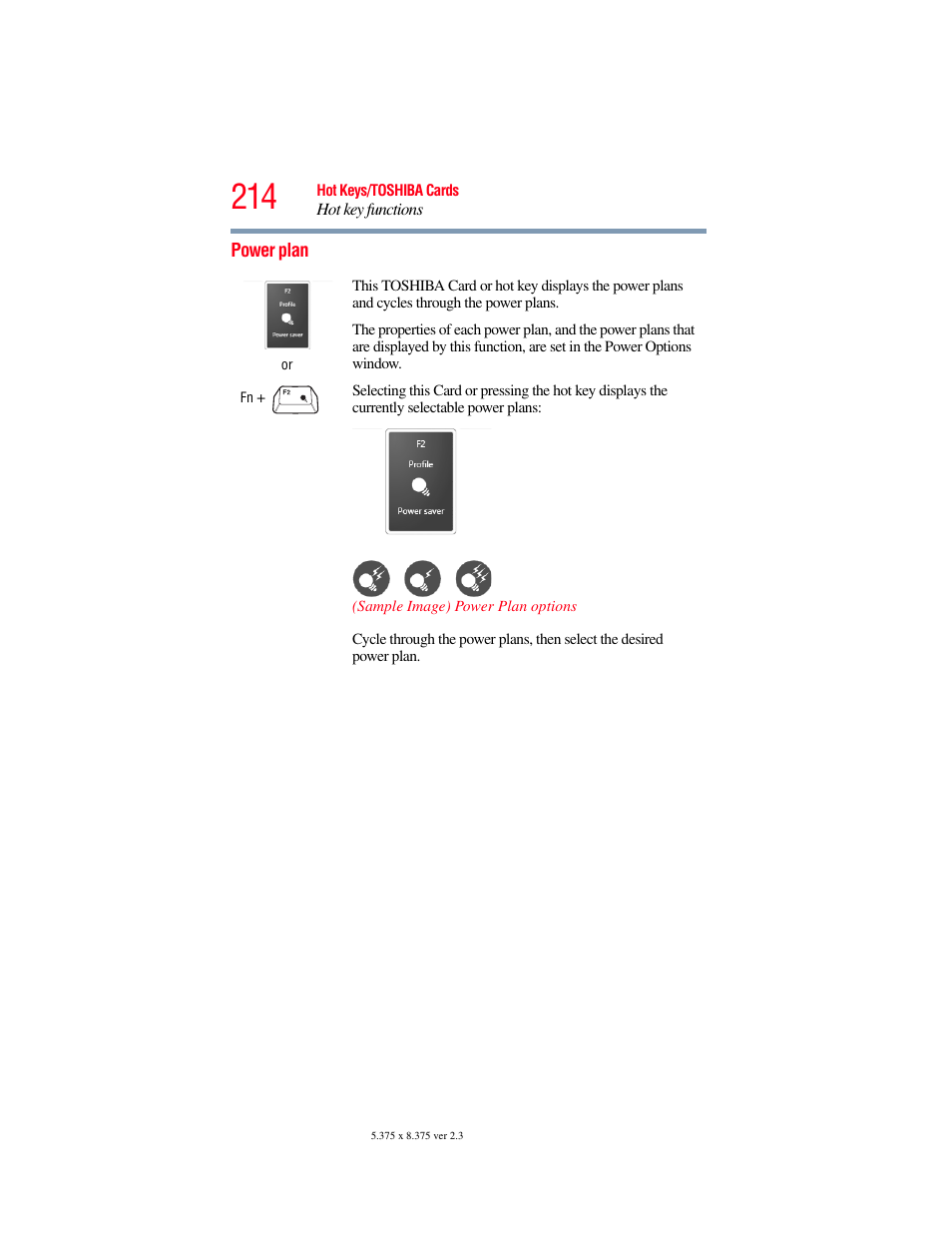 Power plan | Toshiba A200 User Manual | Page 214 / 244