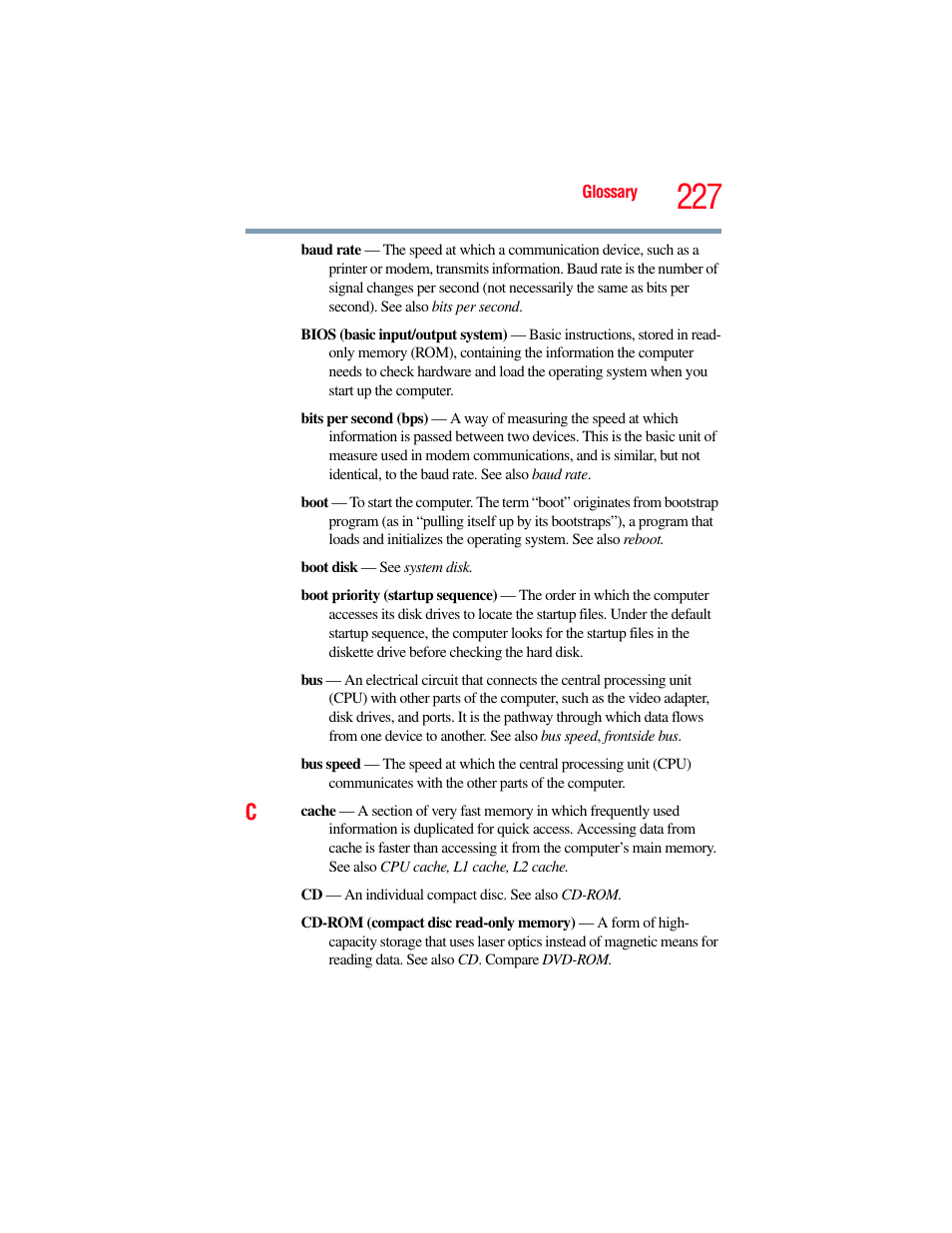 Toshiba A200 User Manual | Page 227 / 244