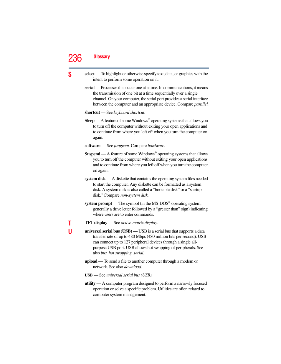 Toshiba A200 User Manual | Page 236 / 244
