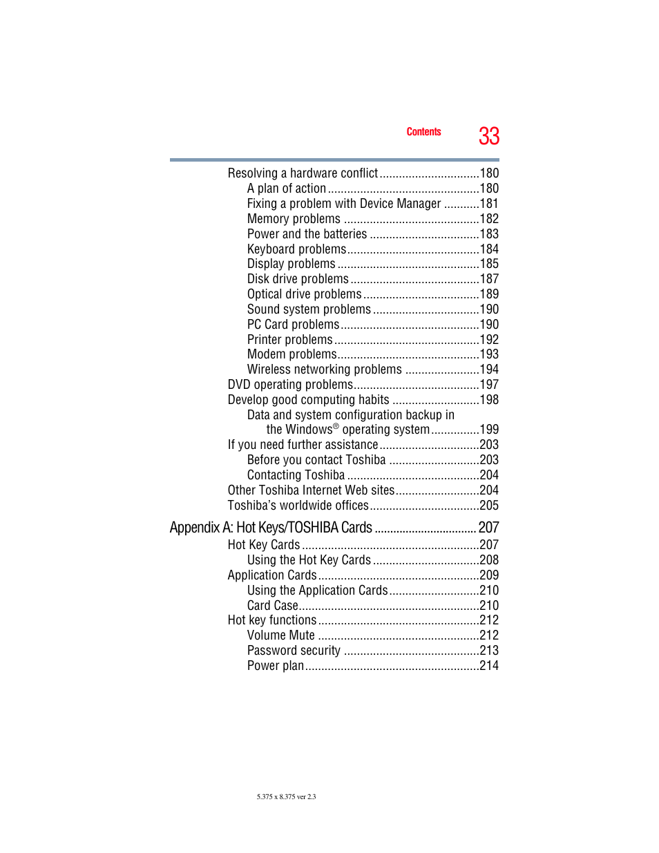 Toshiba A200 User Manual | Page 33 / 244