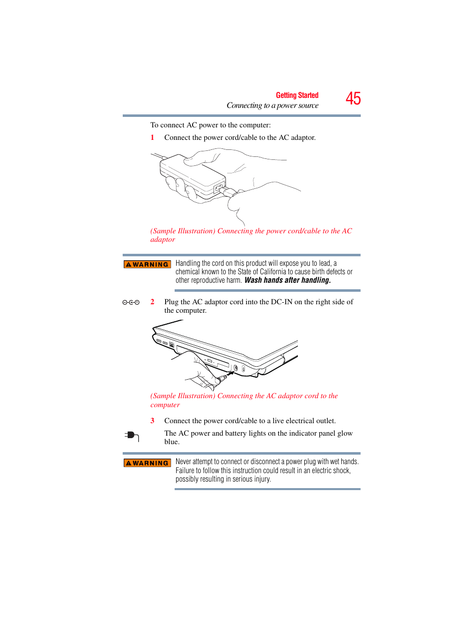 Toshiba A200 User Manual | Page 45 / 244