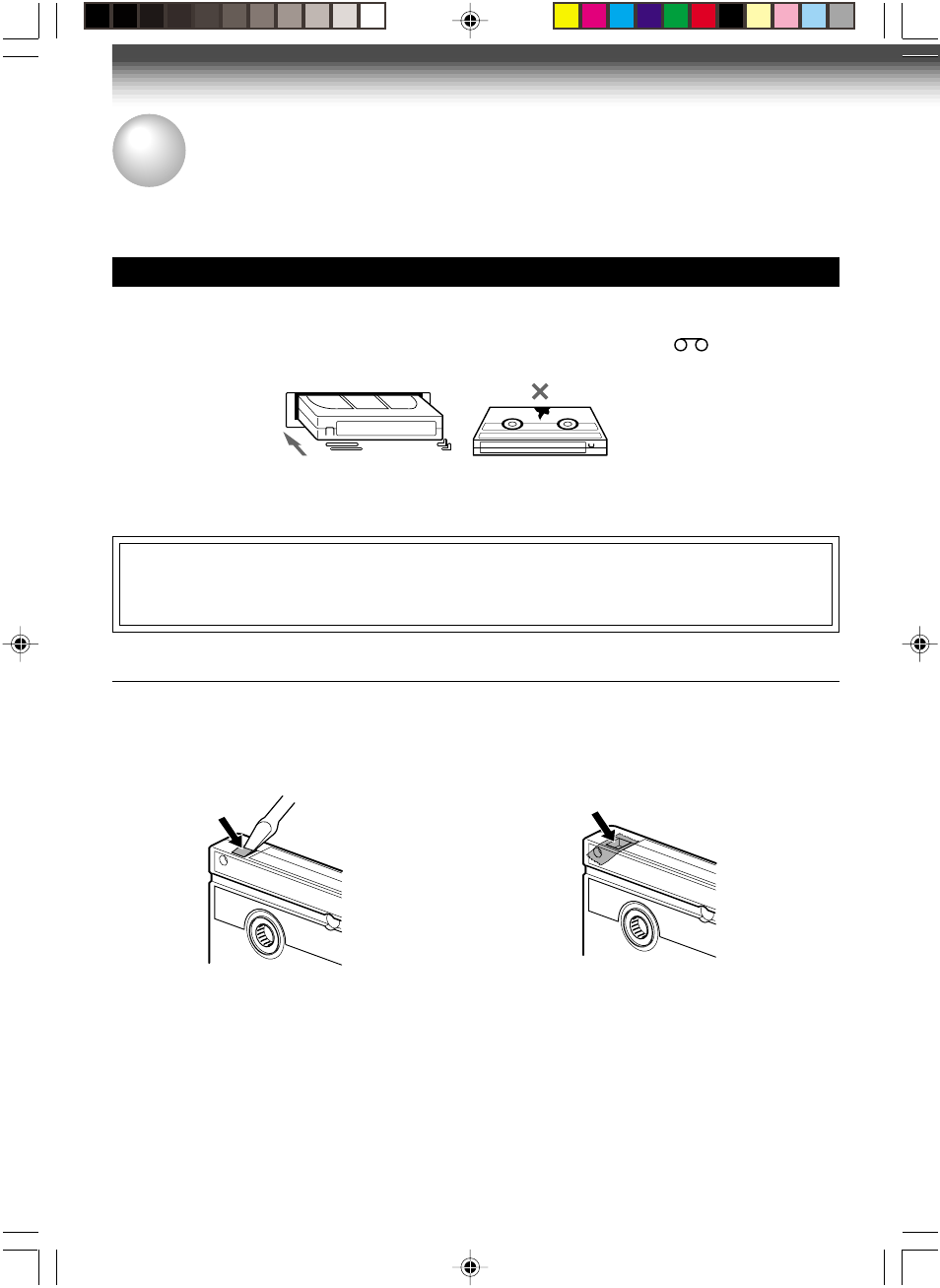 Video cassette use | Toshiba W-622 User Manual | Page 18 / 33