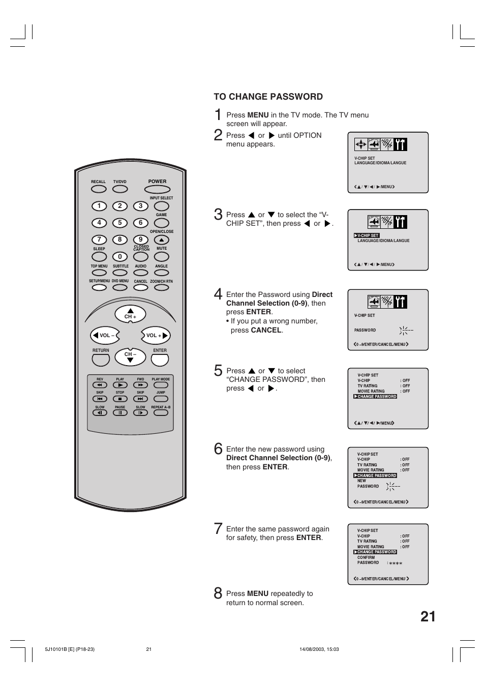 Toshiba MD19N1/R User Manual | Page 21 / 47