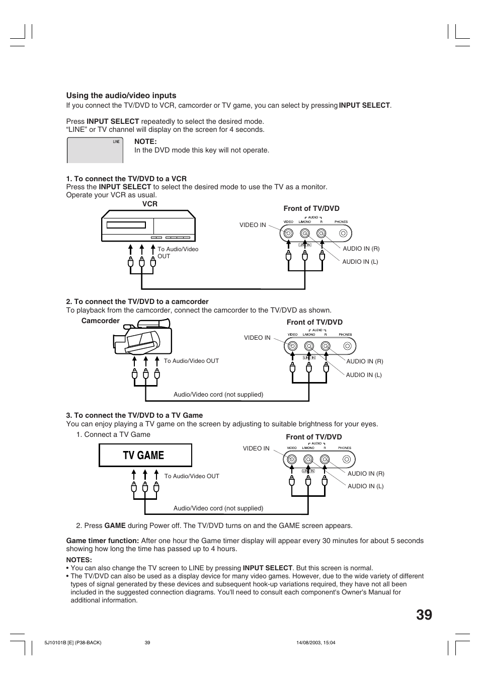 Toshiba MD19N1/R User Manual | Page 39 / 47
