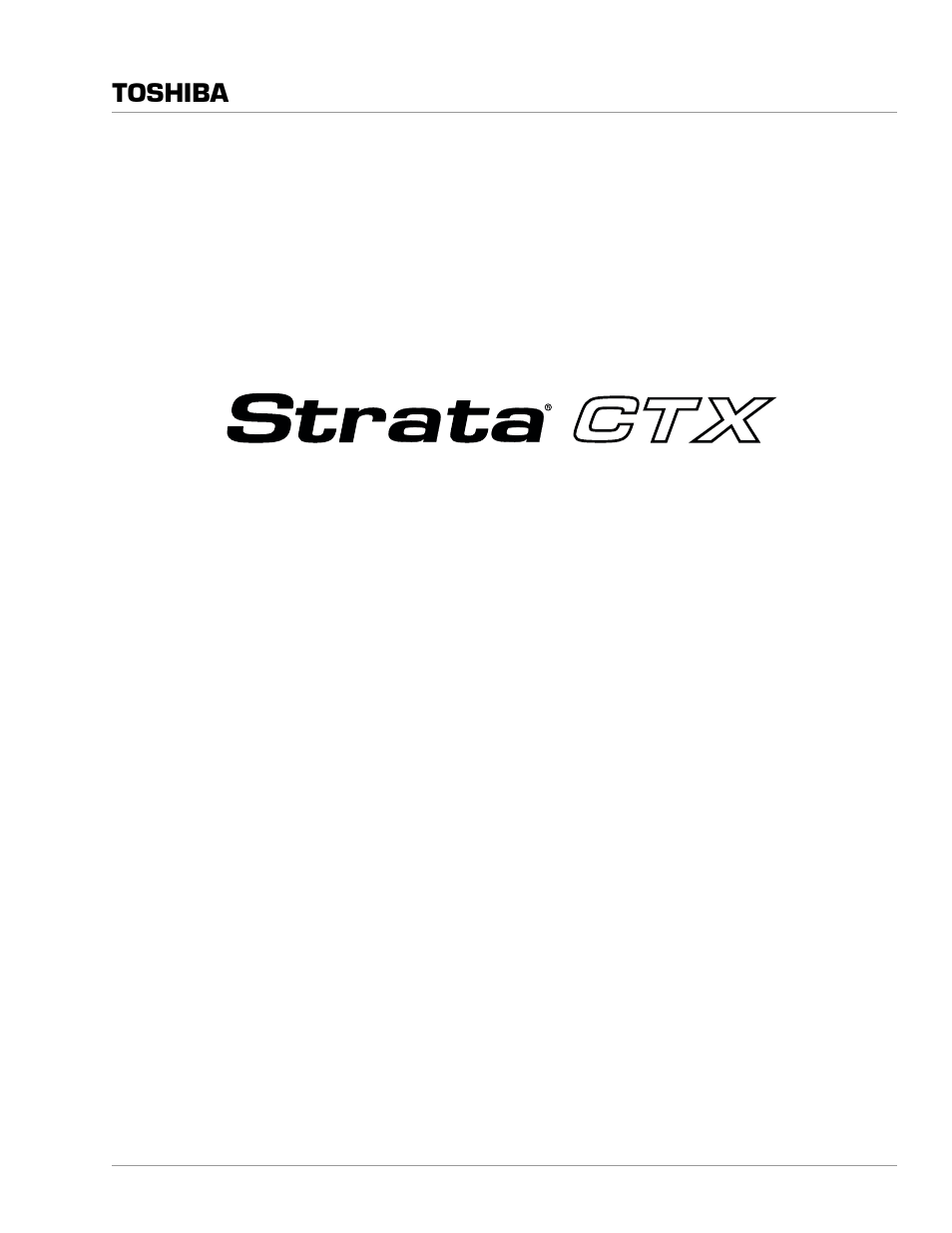 Toshiba Strata CTX100 User Manual | 100 pages