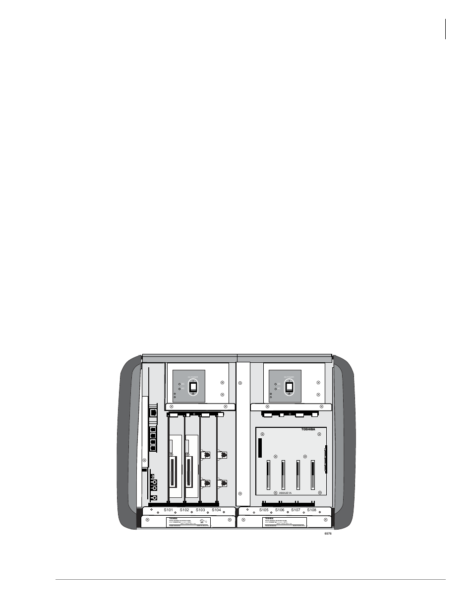 Ctx100 processor optional subassemblies, Ctx100 cabinet slots, Base cabinet | Expansion cabinets, Base cabinet expansion cabinets, Strata ctx100 overview, Figure 2 base and expansion cabinet interior, Model, V 1a. no r, Toshiba corporation | Toshiba Strata CTX100 User Manual | Page 17 / 100