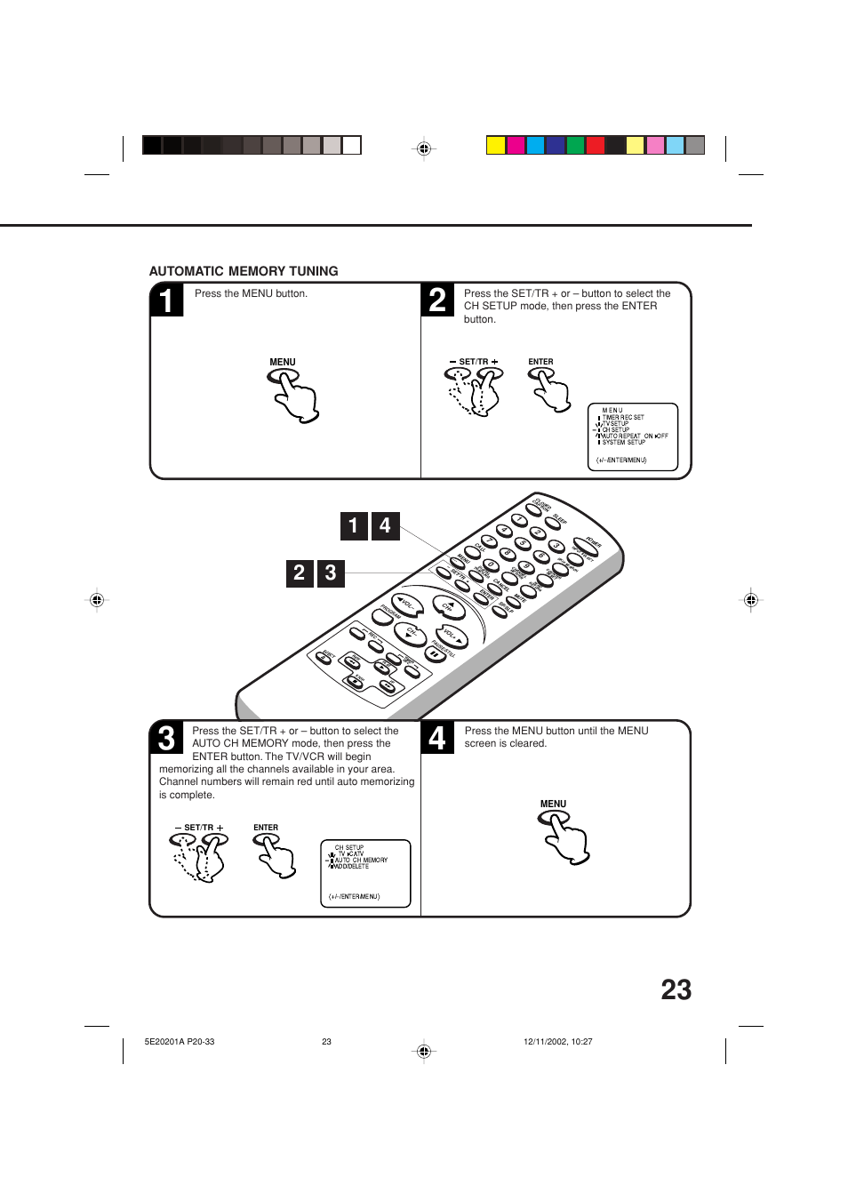 Toshiba Television/Vcr Combination MV13N3 User Manual | Page 25 / 56