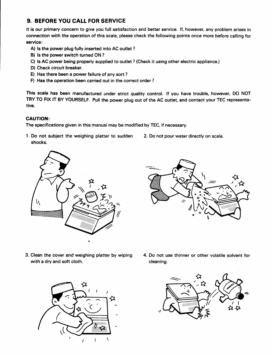 Before you call for service | Toshiba SL39N Series User Manual | Page 3 / 18