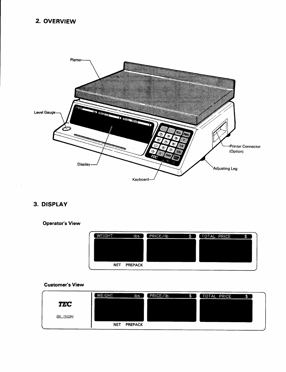 Overview, Display | Toshiba SL39N Series User Manual | Page 5 / 18