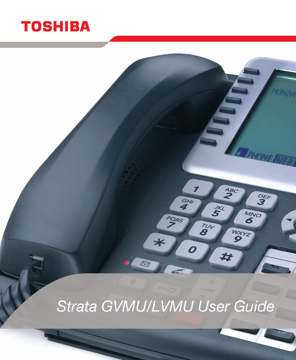 Toshiba Strata GVMU/LVMU User Manual | 103 pages