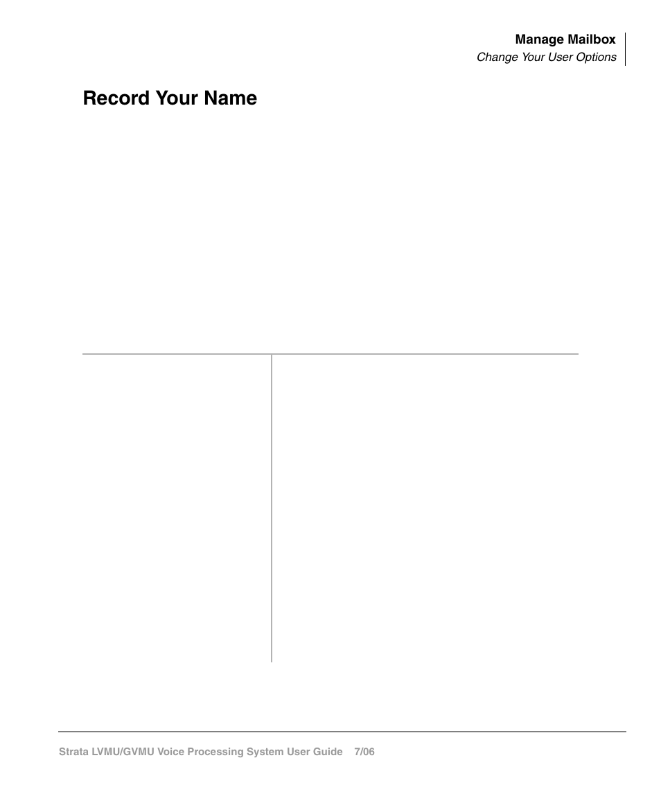 Record your name, Time (see | Toshiba Strata GVMU/LVMU User Manual | Page 70 / 103