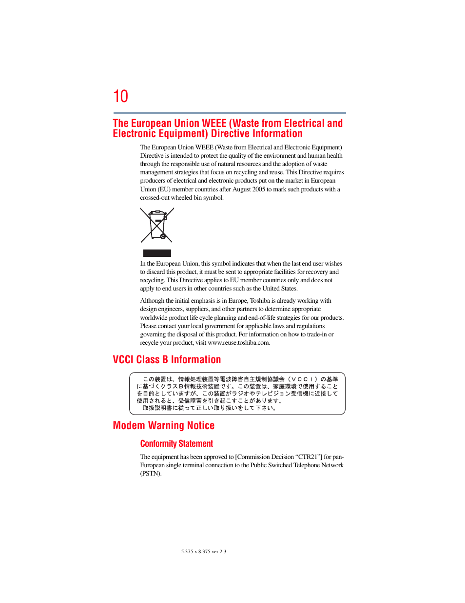 Toshiba SATELLITE M300 User Manual | Page 10 / 232