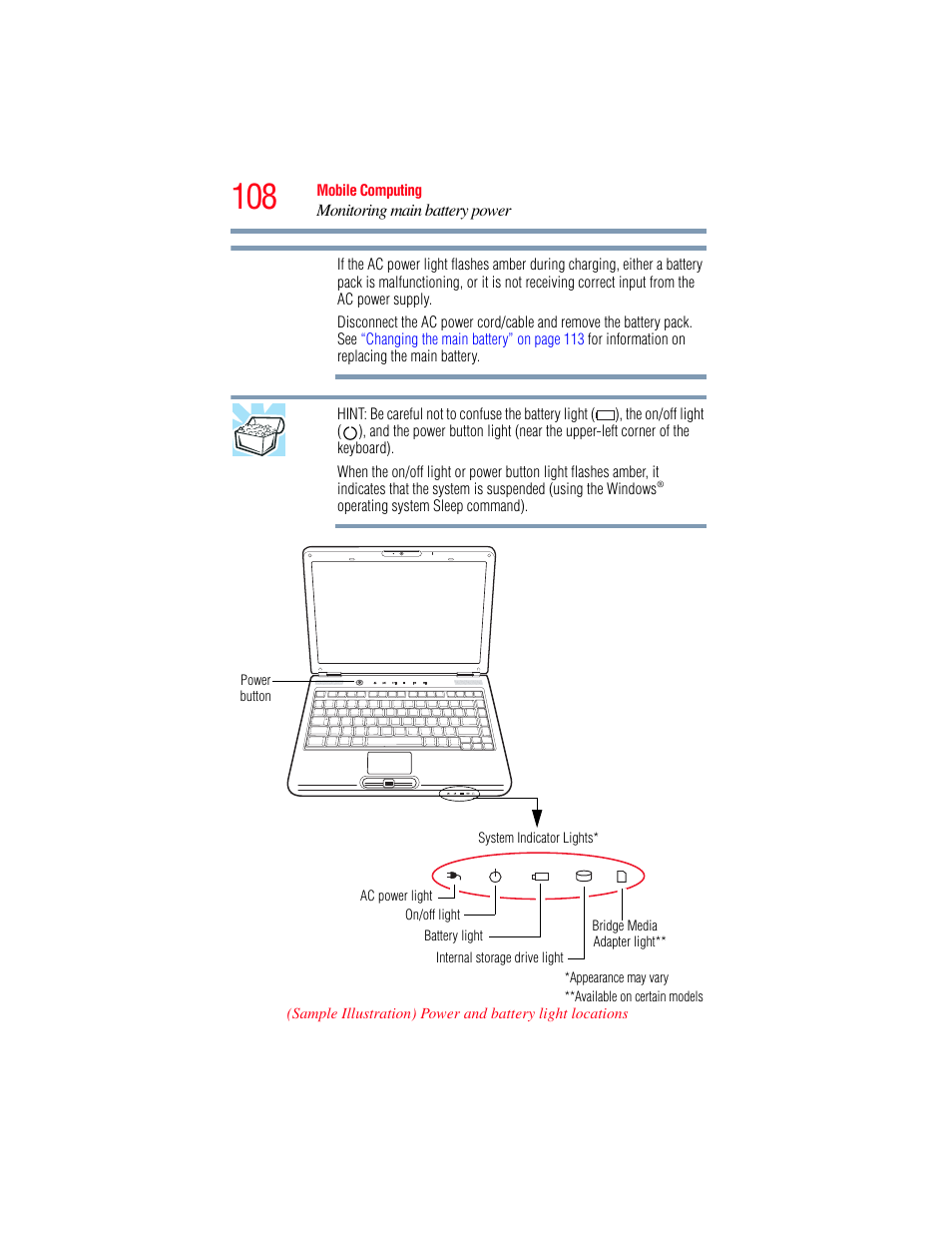 Toshiba SATELLITE M300 User Manual | Page 108 / 232