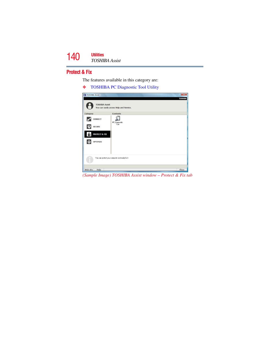 Protect & fix | Toshiba SATELLITE M300 User Manual | Page 140 / 232
