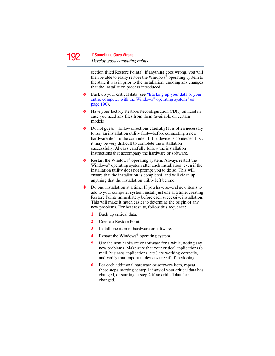 Toshiba SATELLITE M300 User Manual | Page 192 / 232