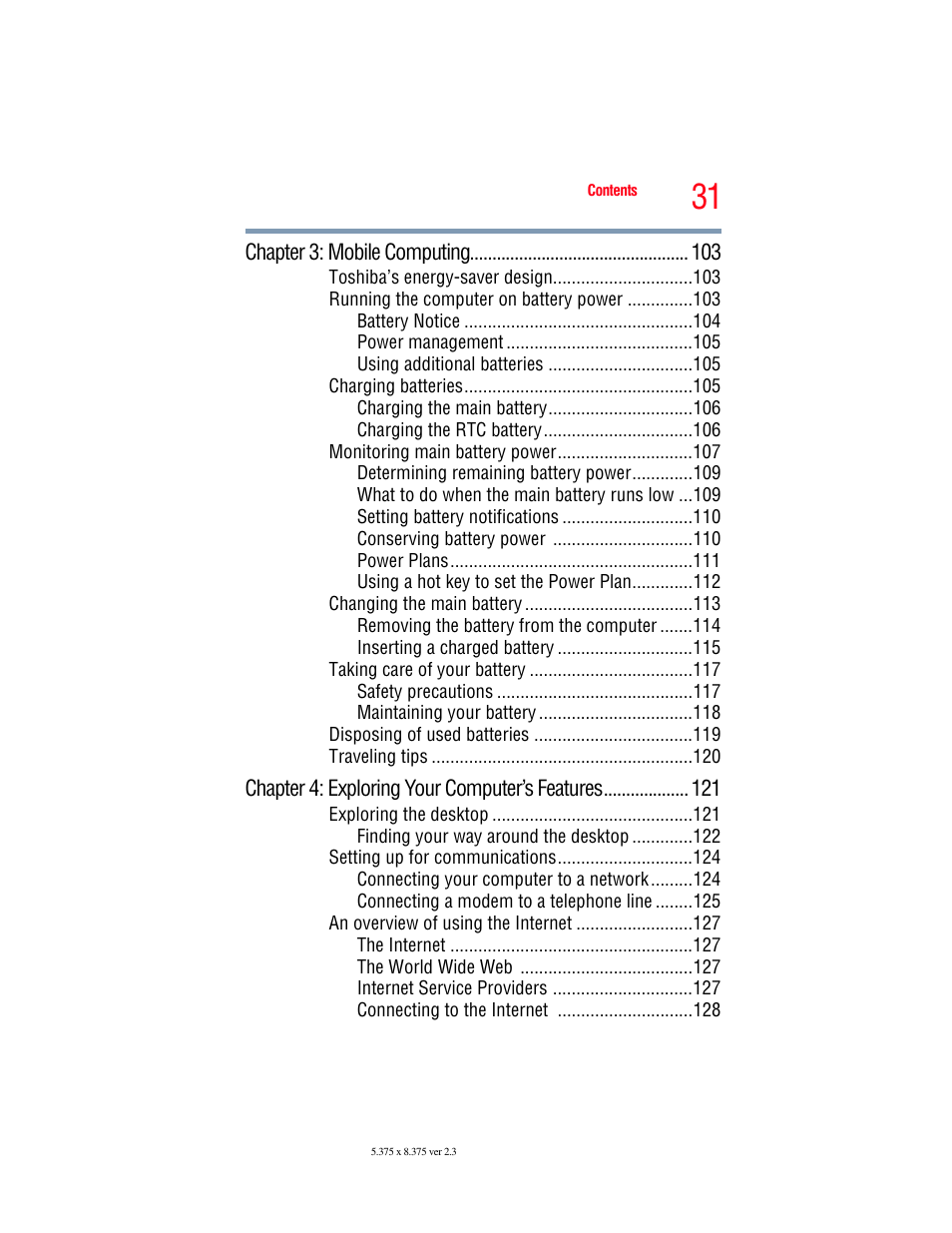 Toshiba SATELLITE M300 User Manual | Page 31 / 232