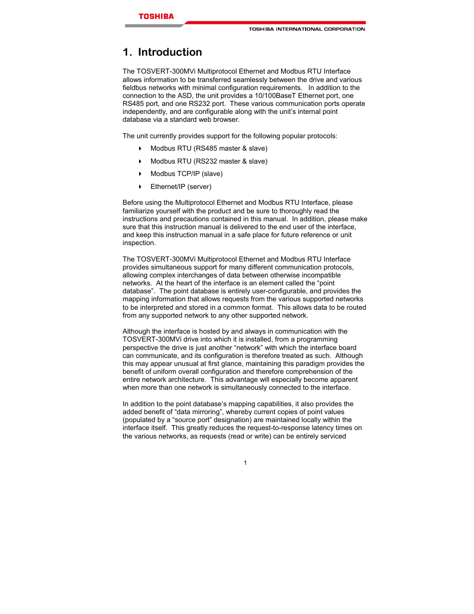 Introduction | Toshiba T300MVi User Manual | Page 14 / 69