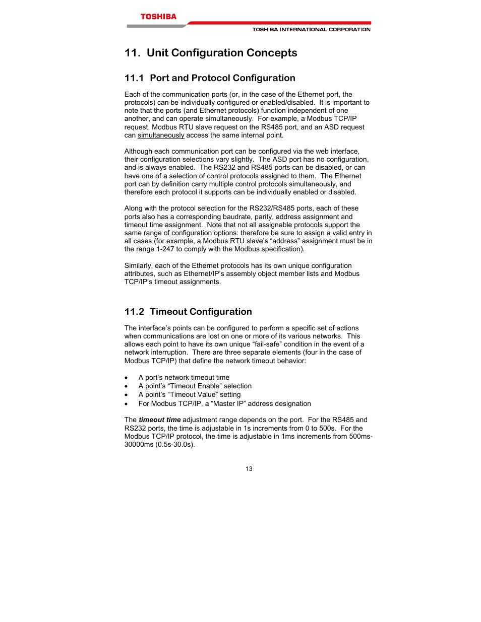 Unit configuration concepts | Toshiba T300MVi User Manual | Page 26 / 69
