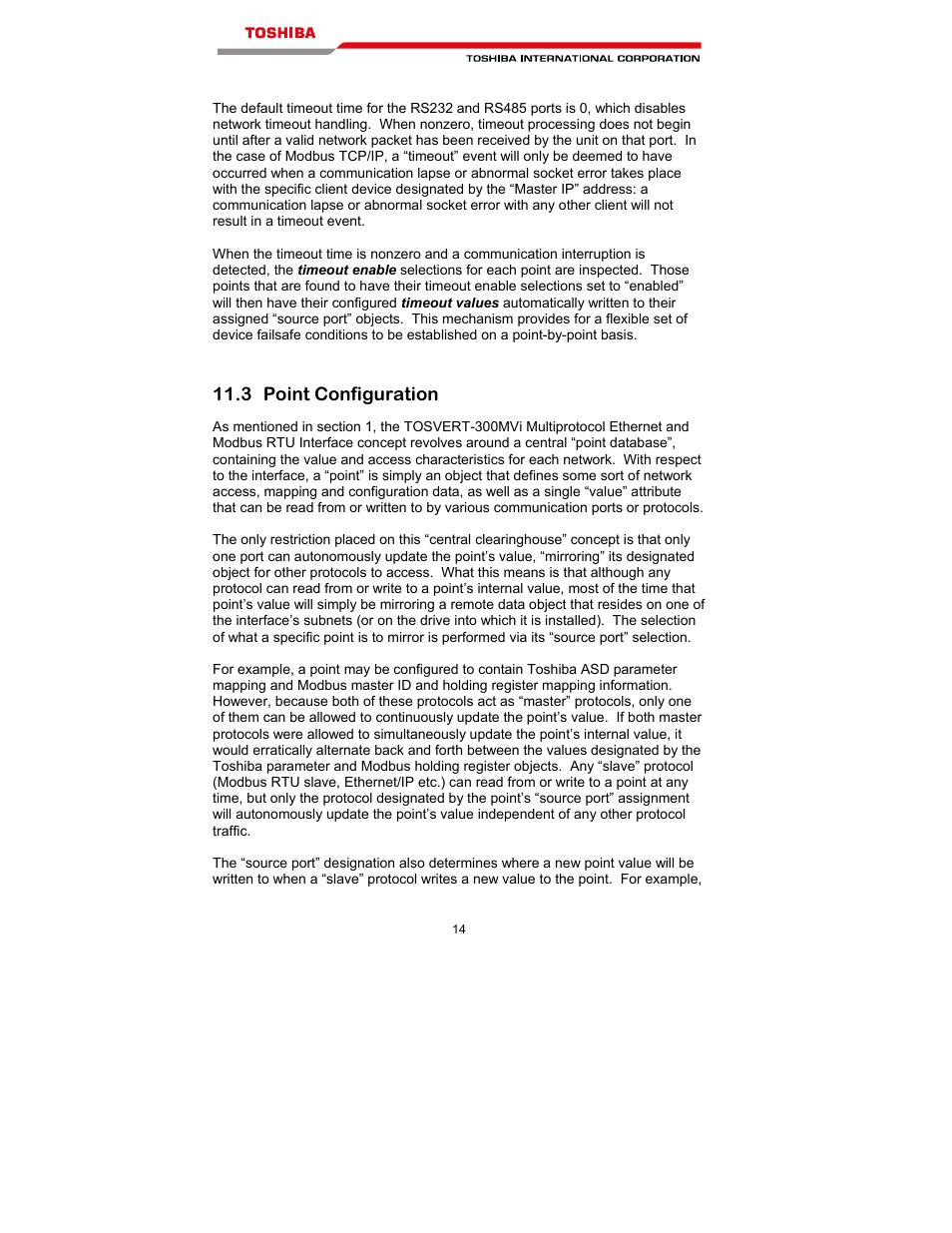 3 point configuration | Toshiba T300MVi User Manual | Page 27 / 69