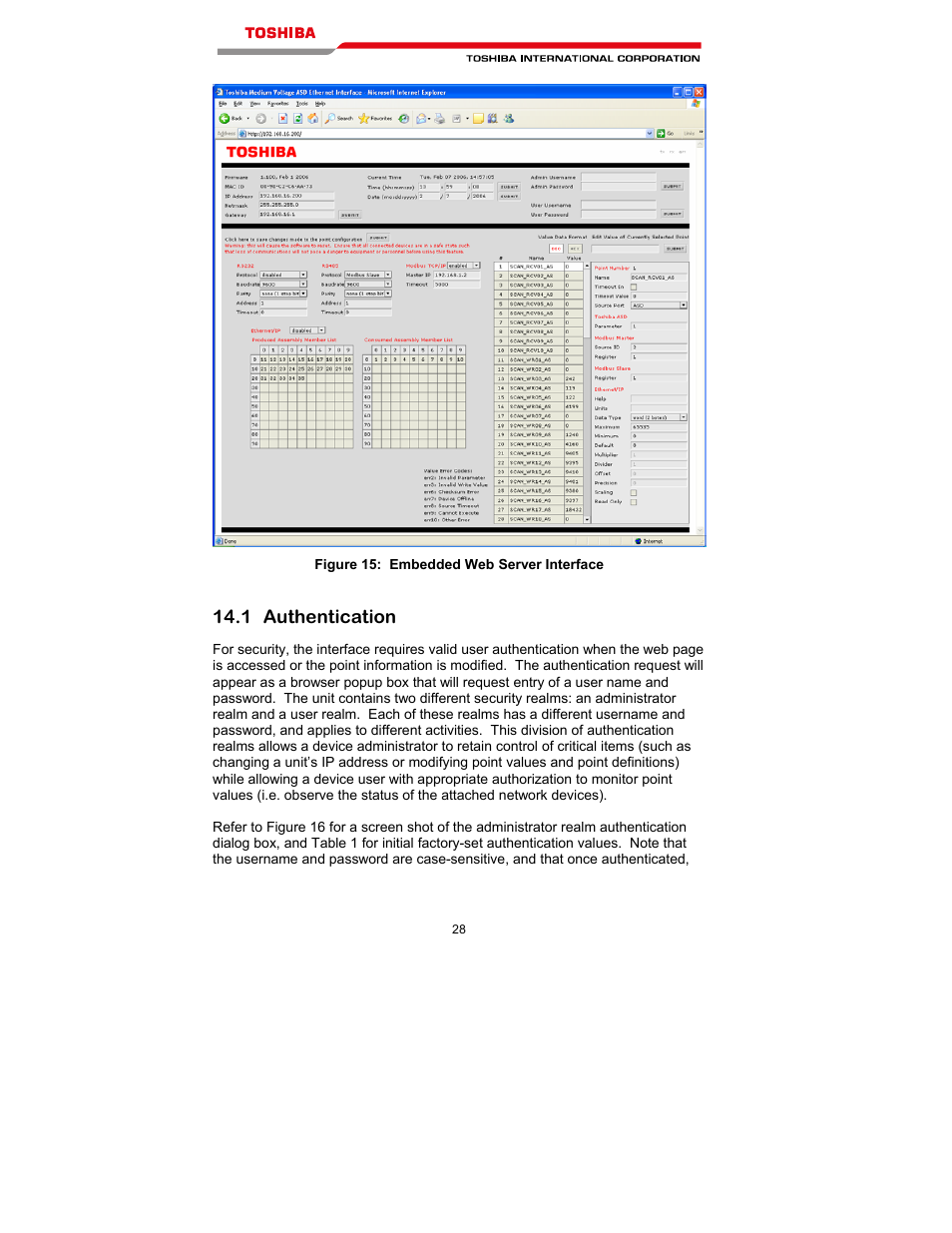 1 authentication | Toshiba T300MVi User Manual | Page 41 / 69