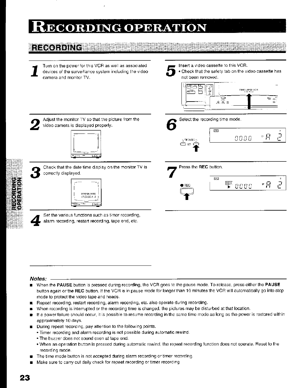 Notes | Toshiba KV-7168A User Manual | Page 23 / 50