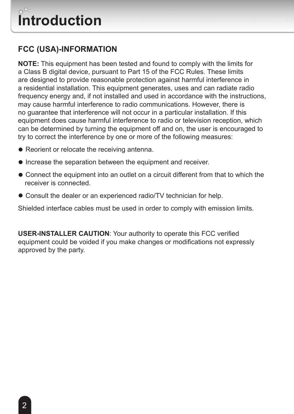 Introduction | Toshiba IK-WB16A-W User Manual | Page 2 / 24