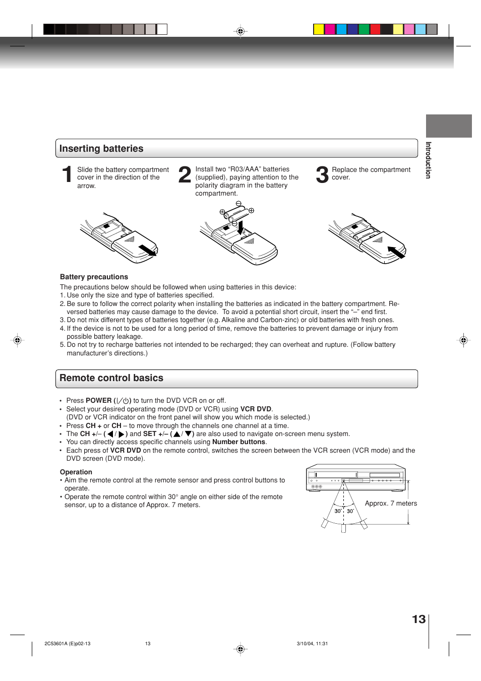 Toshiba SD-V396SU User Manual | Page 13 / 80