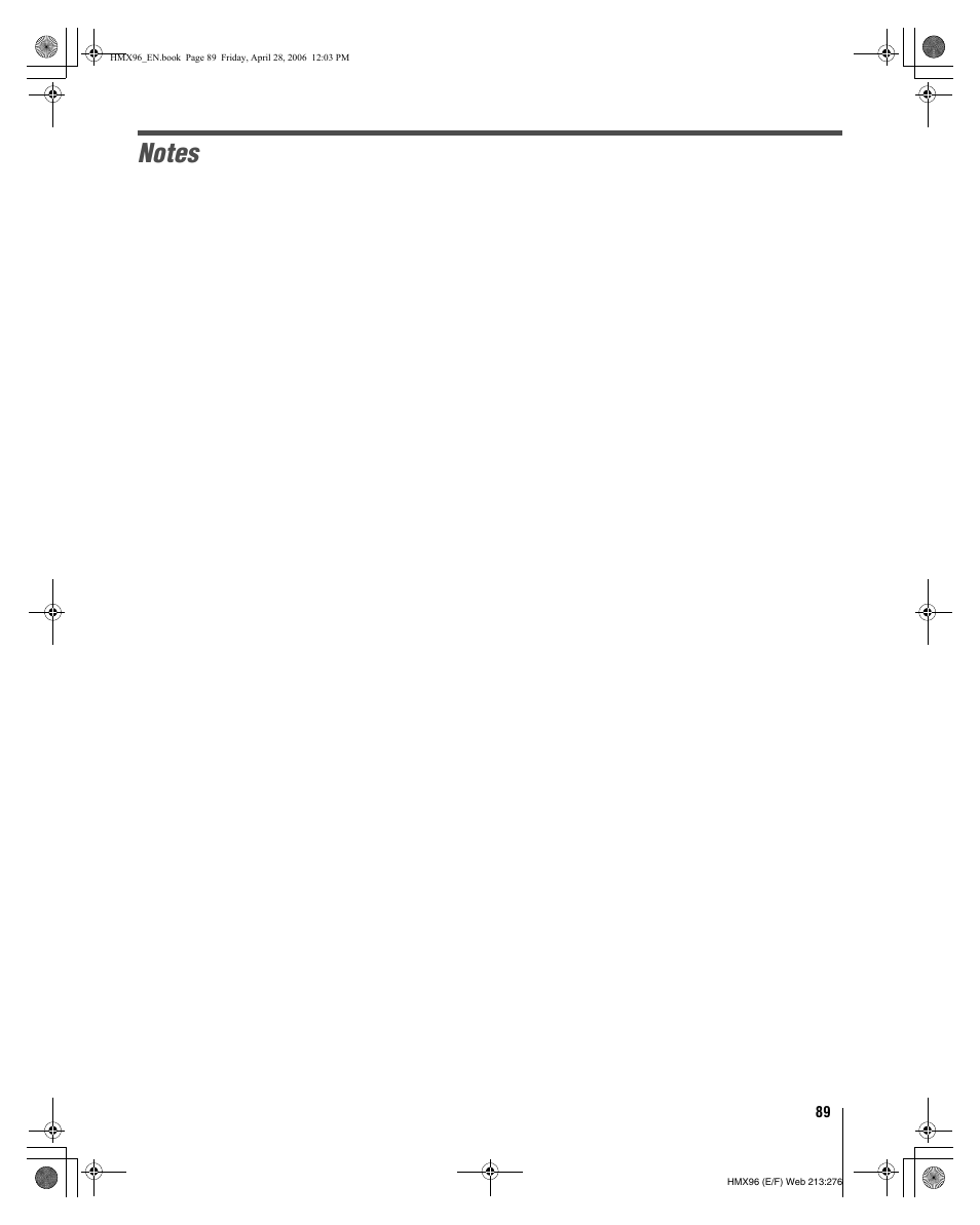Toshiba 56HMX96 User Manual | Page 89 / 90