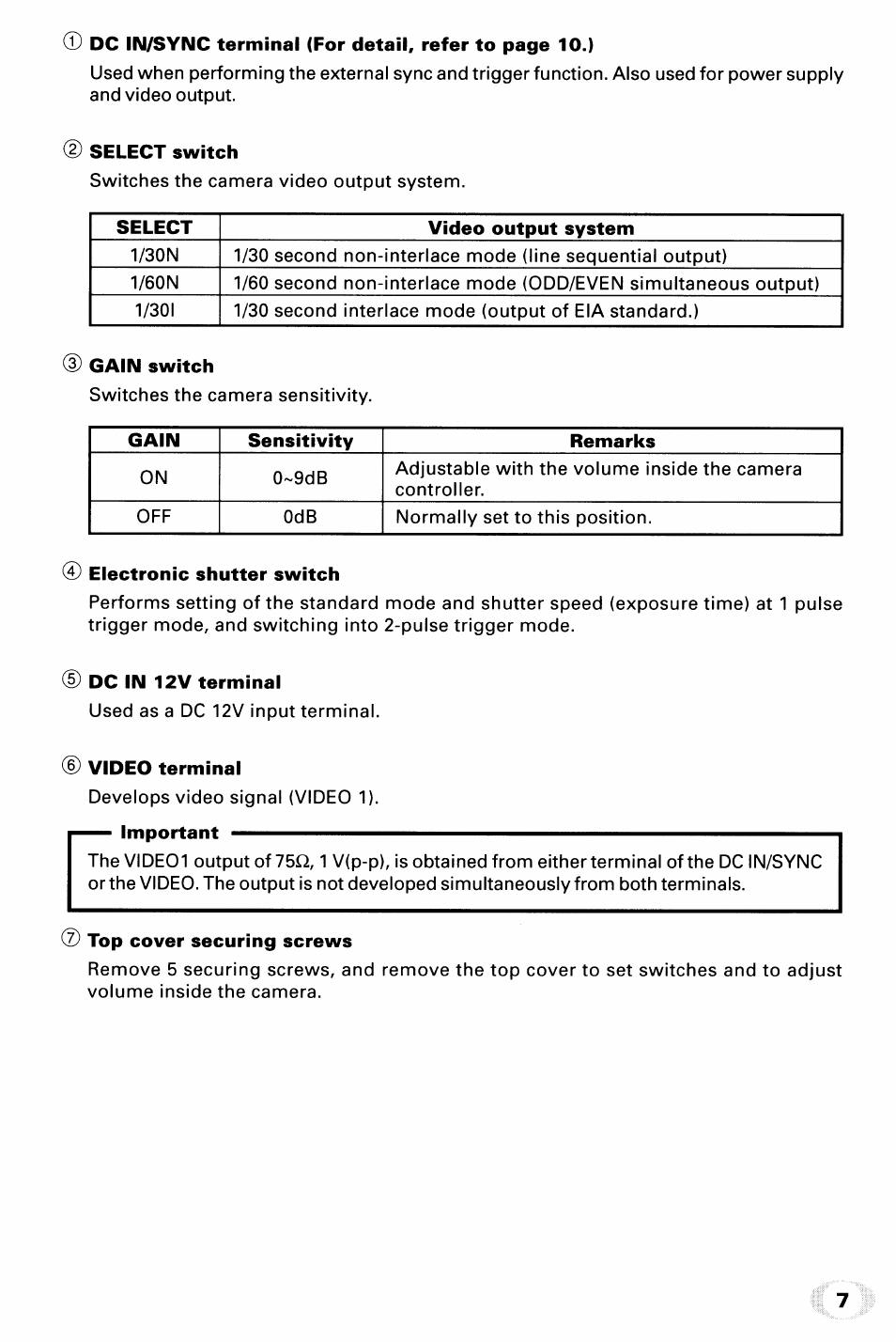 Toshiba IK-542XD User Manual | Page 7 / 24